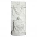  Pieta Wall Plaque in Crushed Stone, 8"H 